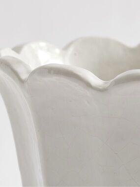 Pottery Barn | Accents | Pottery Barn Fluted Tulip Cachepot Planter Pot ...